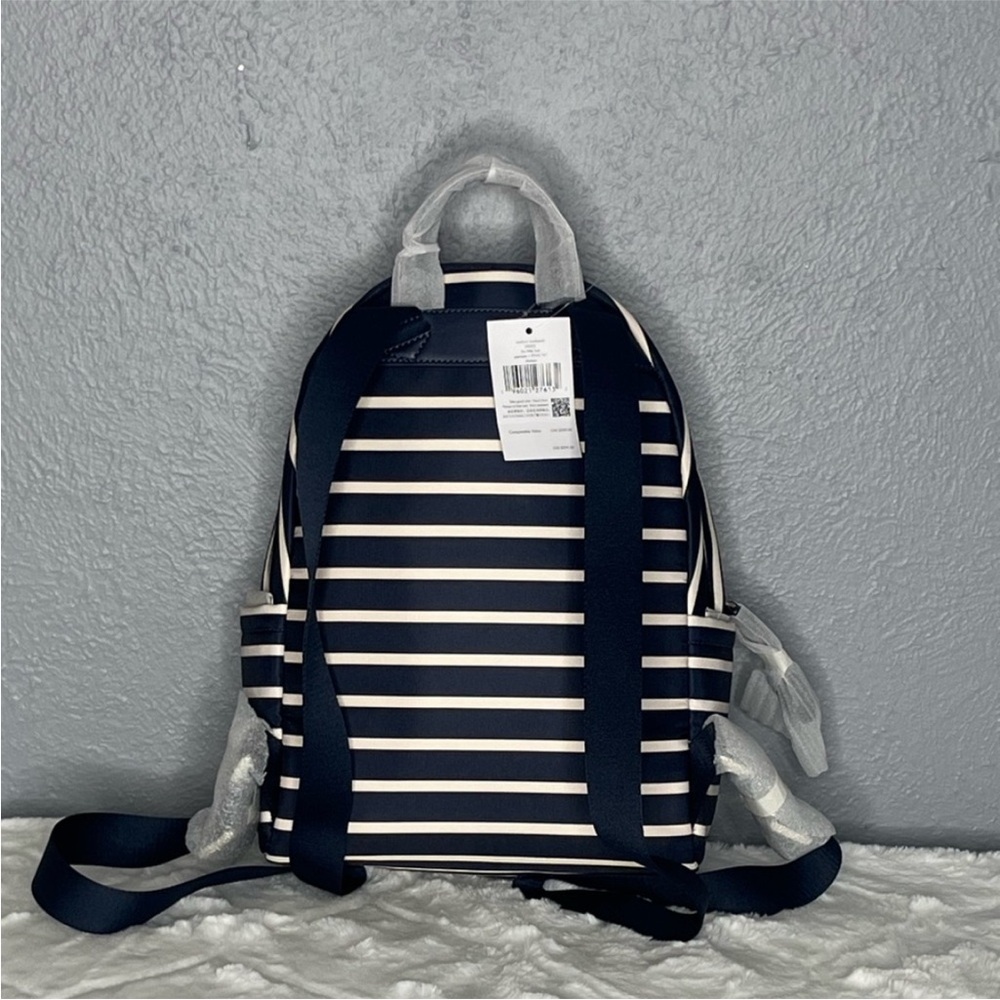 Kate Spade Chelsea Nylon Medium Backpack Bag Parisian Navy NWT - Picture 10 of 12
